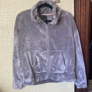 C9 Champion performance luxe fleece full zip up track jacket | size L